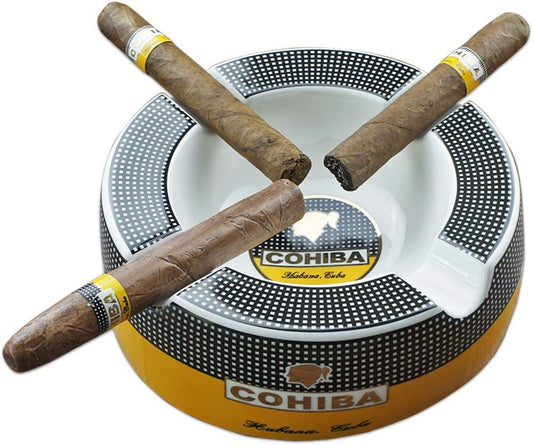 Cigar Ashtray Big Ashtrays for 8" round Cigarettes Large Rest Outdoor Cigars Ashtray for Patio/Outside/Indoor Ashtray